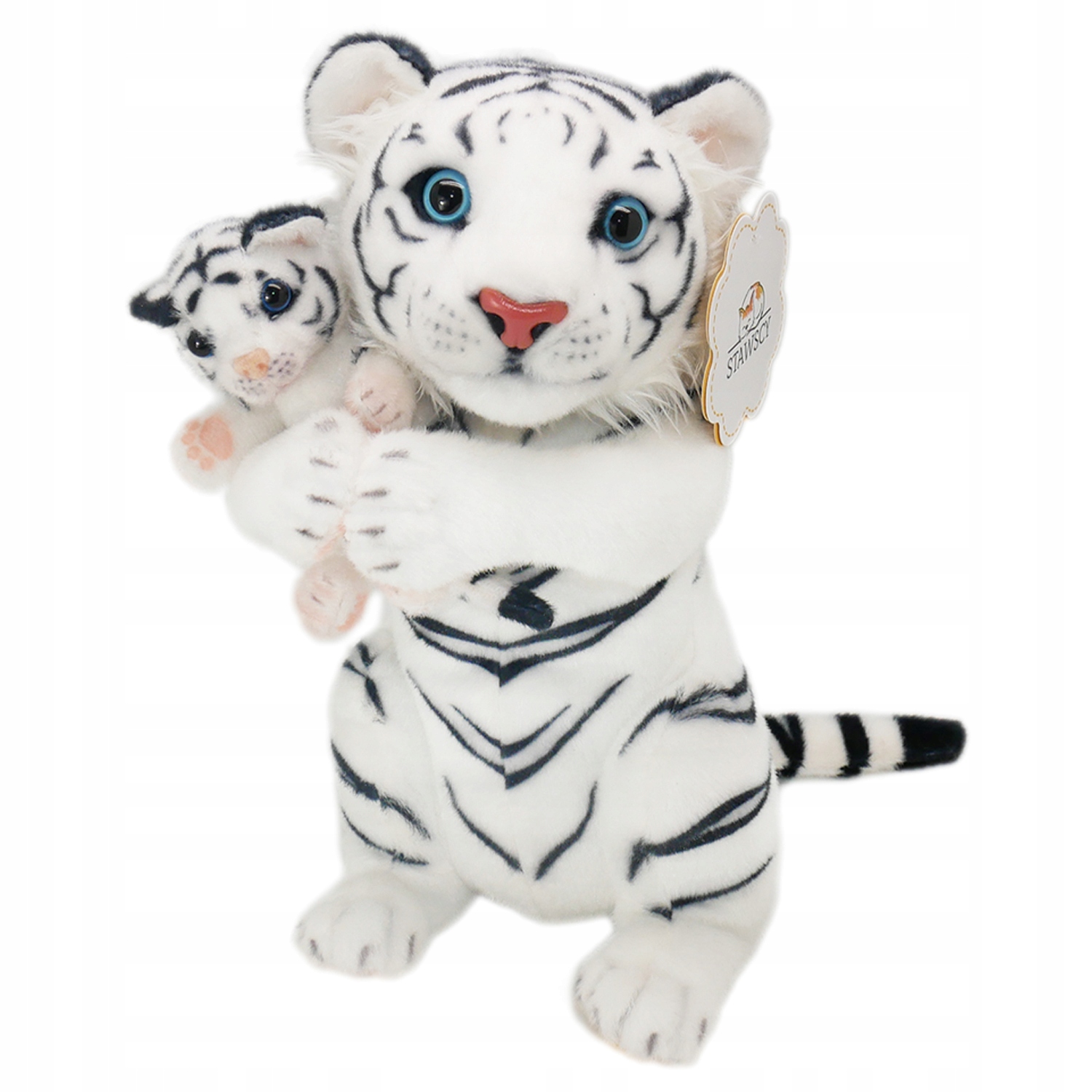 TIGER S BÁBATKOM Mačka, PLYŠ, sediaci, MASKOT, plyšový tiger